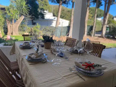 Giardino di Luxury Villa Turquoise road to Villasimius 50 m from the sea IUN S0573