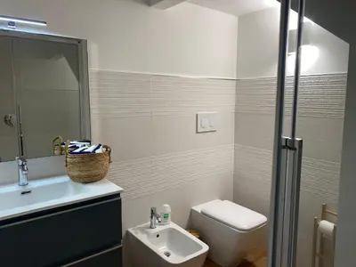 Bagno di Luxury Villa Turquoise road to Villasimius 50 m from the sea IUN S0573