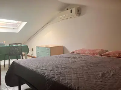 Letto o letti in una camera di Casa vista mare