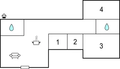 Planimetria di Amazing Home In Solanas, Sinnai With Wifi