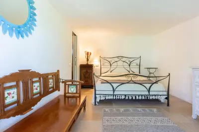Letto o letti in una camera di Villa Maffi - spaziosa, vista mare e parcheggio