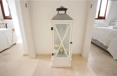Letto o letti in una camera di Villa with private pool, amazing sea panorama and private garden