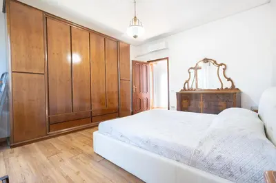 Letto o letti in una camera di Casa frente al mar con terraza panorámica
