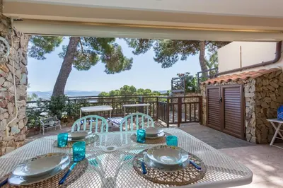 Balcone o terrazza di Splendid View Porto Pino Hill