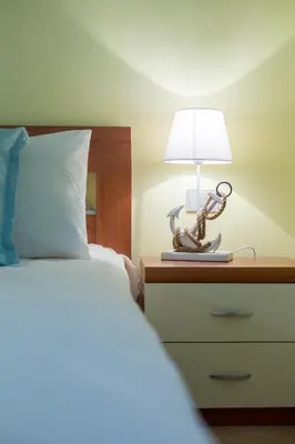 Letto o letti in una camera di Splendid View Porto Pino Hill