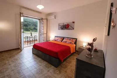 Letto o letti in una camera di Appartamento Casa Bruna ad Arbus