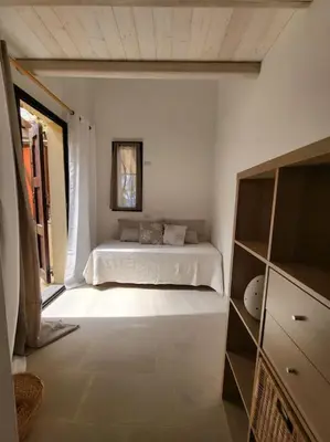 Letto o letti in una camera di Villa Mare Blu
