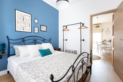 Letto o letti in una camera di Casa Mistral