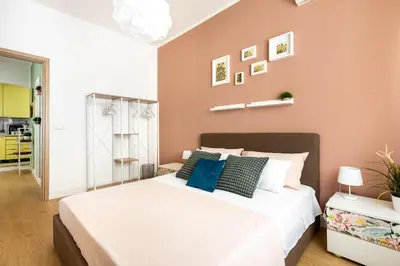 Letto o letti in una camera di Casa Mistral