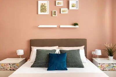 Letto o letti in una camera di Casa Mistral