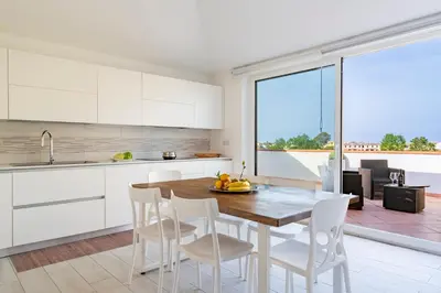 Cucina o angolo cottura di Penthouse in the Center with Wonderful View