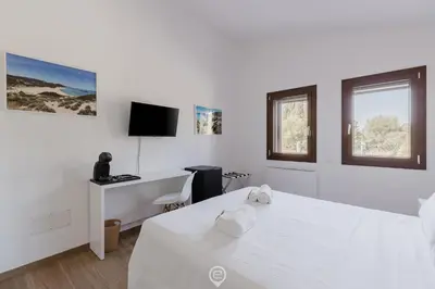 Letto o letti in una camera di House Adele