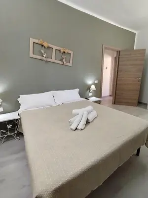 Letto o letti in una camera di Summer loft