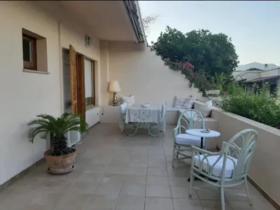 Balcone o terrazza di Casa Erika 38 in Is Molas Golf Resort