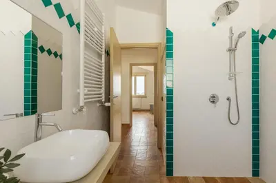 Bagno di Villa Stefanina - Vista mare e piscina privata vicina alla spiaggia di Cala Sinzias