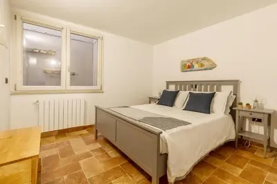 Letto o letti in una camera di Villa Stefanina - Vista mare e piscina privata vicina alla spiaggia di Cala Sinzias