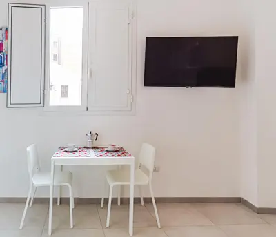 TV o dispositivi per l'intrattenimento presso In centro appartamento di charme con terrazza!
