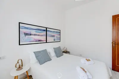 Letto o letti in una camera di Villa del Mare - Appartamento Acqua