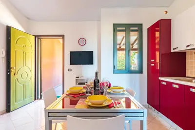 Cucina o angolo cottura di Casa Arcobaleno