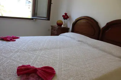 Letto o letti in una camera di Casa Rosi