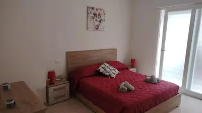 Letto o letti in una camera di Casa Fadda