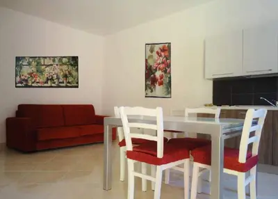 Area soggiorno di Casa Azzurra