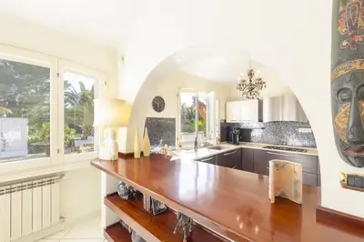 Cucina o angolo cottura di Luxury Villa Sea Front With Pool
