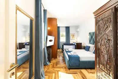Letto o letti in una camera di Luxury Villa Sea Front With Pool