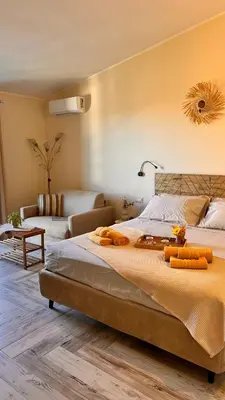 Letto o letti in una camera di Il Nido