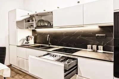 Cucina o angolo cottura di 5 Minuti dalla Spiaggia - La Casa di Kiki