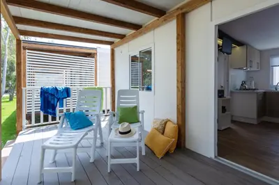 Balcone o terrazza di Camping Village Orri