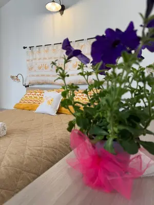 Letto o letti in una camera di B&B Casa Cruccas