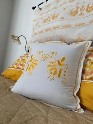 Letto o letti in una camera di B&B Casa Cruccas