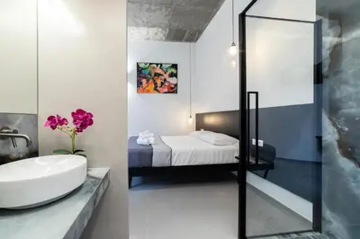 Letto o letti in una camera di Poettos heART - Rooms