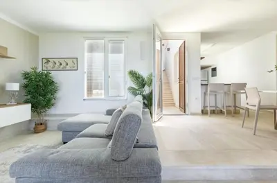 Area soggiorno di Seaside Home - Dove il mare di Villasimius diventa casa