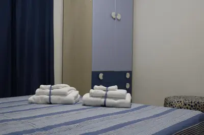 Letto o letti in una camera di Villa Barbara