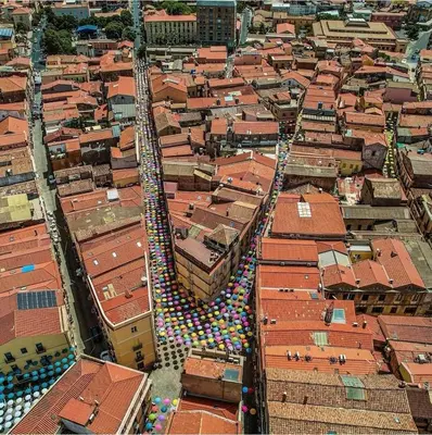 Vista generica su Iglesias o vista sulla città dall'interno dell'appartamento