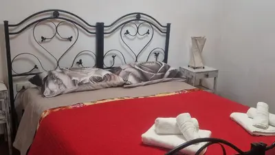 Letto o letti in una camera di Casa India