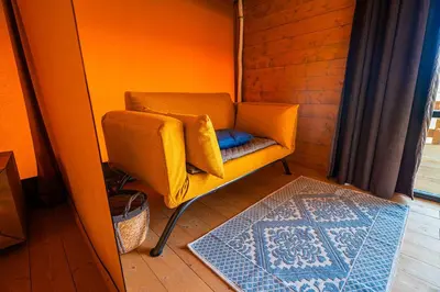 Letto o letti in una camera di AgriGlamping Munai