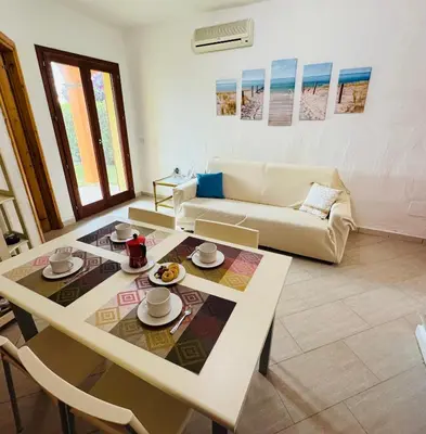 Area soggiorno di Villa Arianna - Porto Pino