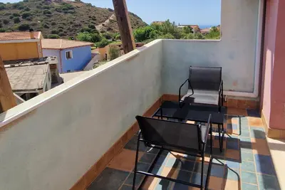 Balcone o terrazza di Oasi Blu Monolocale Vista Mare