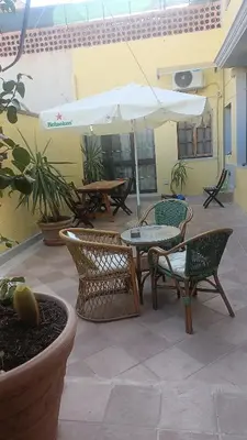 Patio o area all'aperto di Simbilis B&B Holiday Experience bouganville