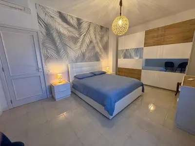 Letto o letti in una camera di La Dimora di zia Franca
