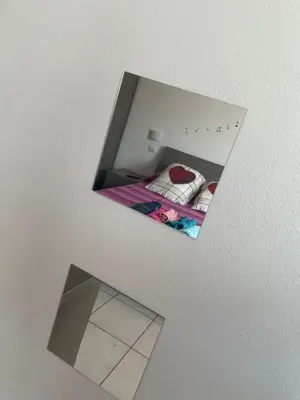 Letto o letti in una camera di Casa Cleotti