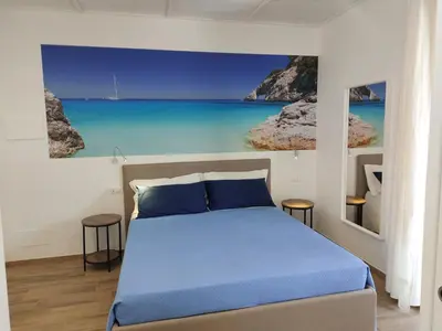 Letto o letti in una camera di Abba e Sole