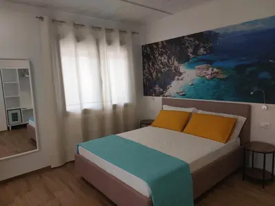 Letto o letti in una camera di Abba e Sole