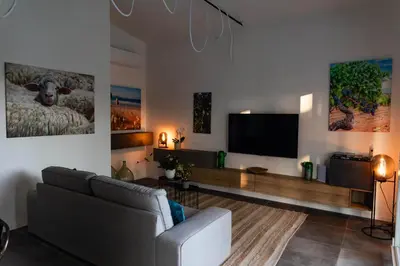 TV o dispositivi per l'intrattenimento presso Appartamento Camisa - Il Fico