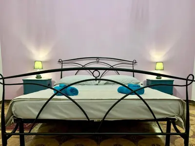 Letto o letti in una camera di House Le Gallinelle