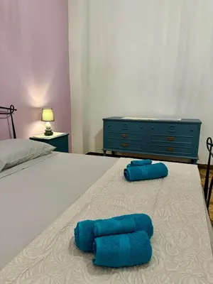 Letto o letti in una camera di House Le Gallinelle