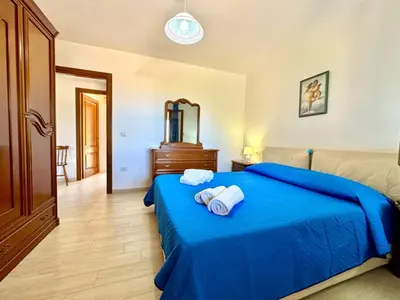 Letto o letti in una camera di Villa with Patio